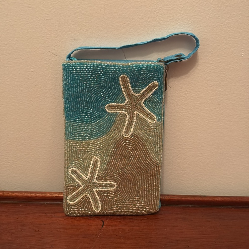 Bamboo Trading Company Beach Themed Starfish Beaded Bag
